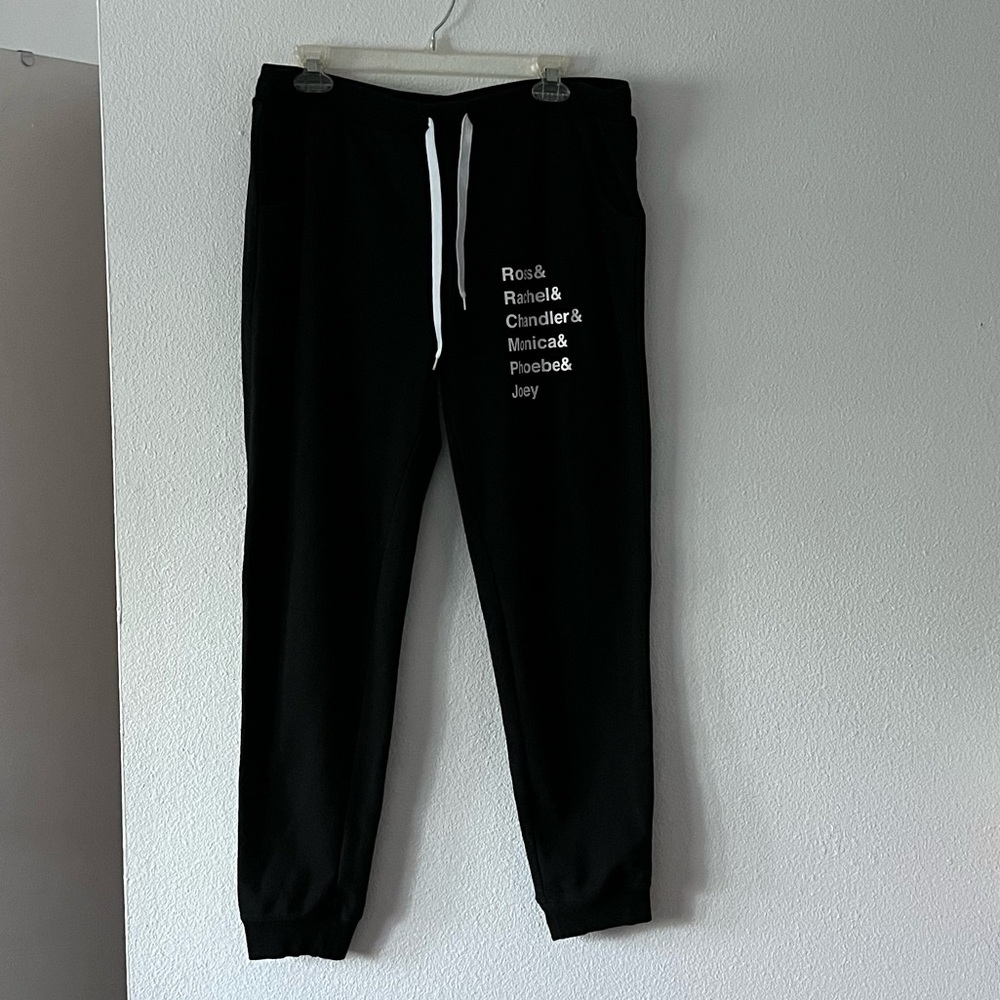 {FRIENDS} Black Sweatpant Joggers